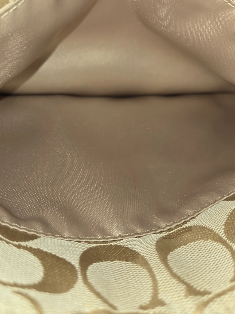 Coach crossbody beige